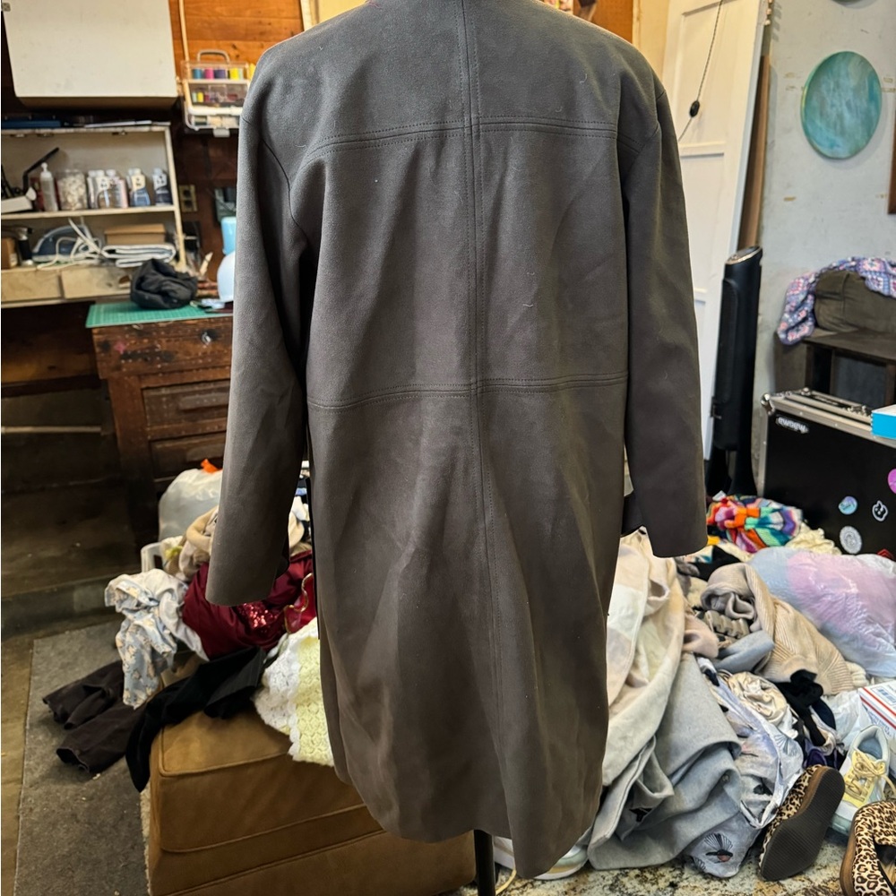 Suede coat - Picture 4 of 6